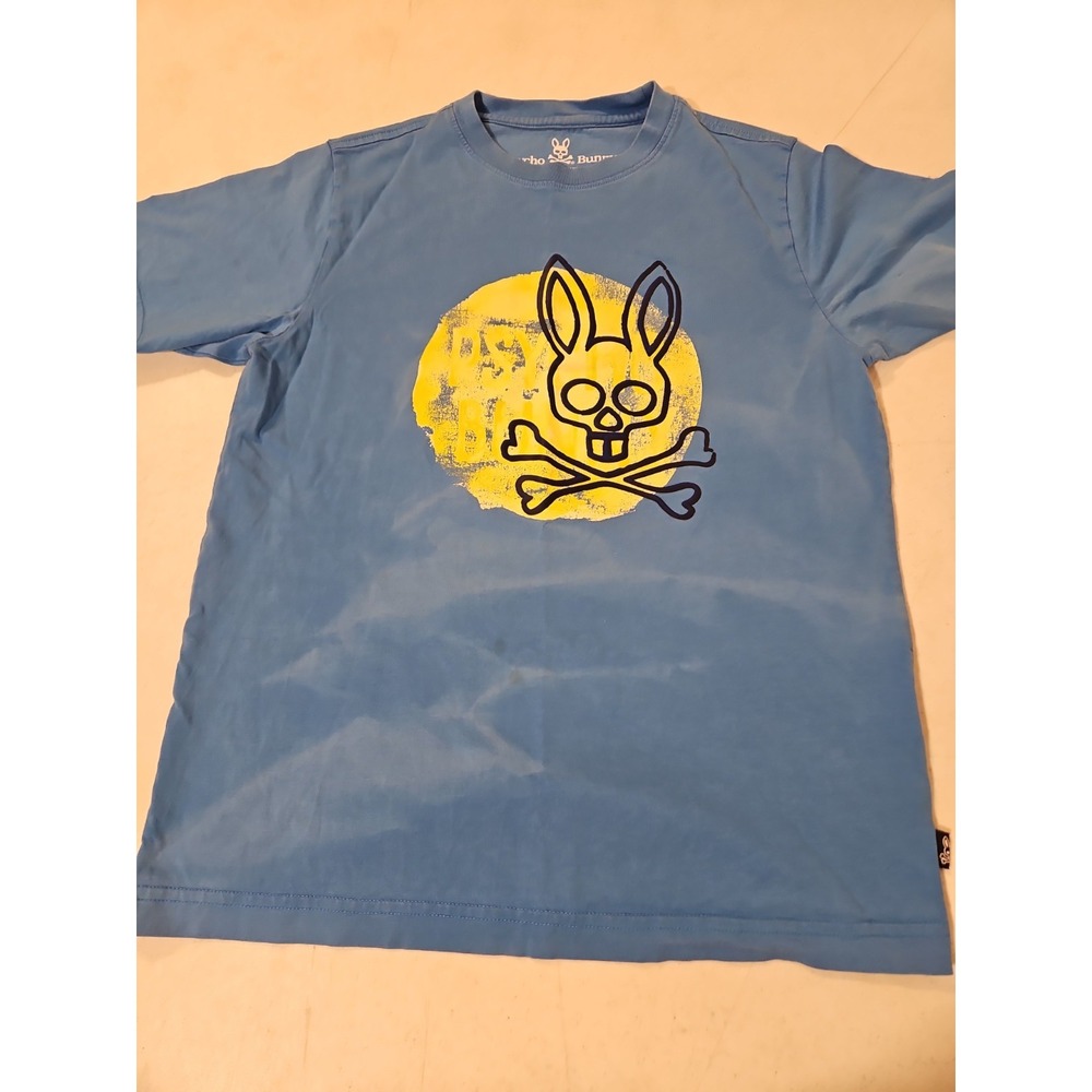 Psycho Bunny T-Shirt Youth XL 18/20 100% Prima Cotton Graphic Tee Shirt(338